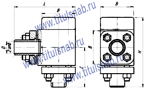 Чертёж, габаритные размеры гидроклапанов обратных Г51-36, Г51-37 Чертёж, габаритные размеры гидроклапанов обратных Г51-36, Г51-37